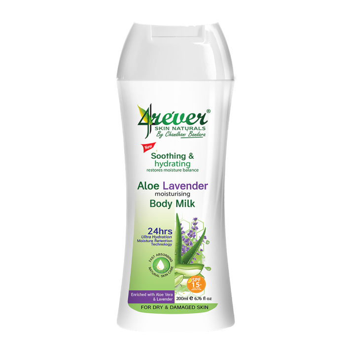 4REVER ALOE LAVENDER BODY MILK 200ML